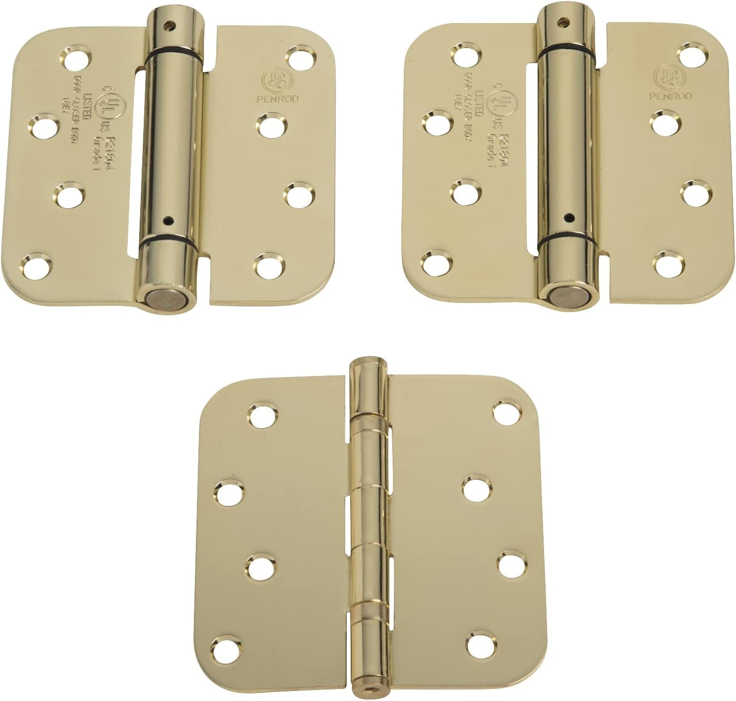 Spring Loaded Hinges And Bearing Combo For Doors 4 Inch With 5/8 Inch