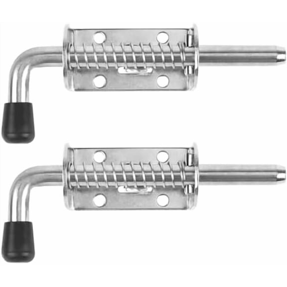 Spring Loaded Latch Pin Shed Latch 304 Stainless Steel for Door Gate Van Container 2 PCS, 128 mm$$Tools & Hardware Other
