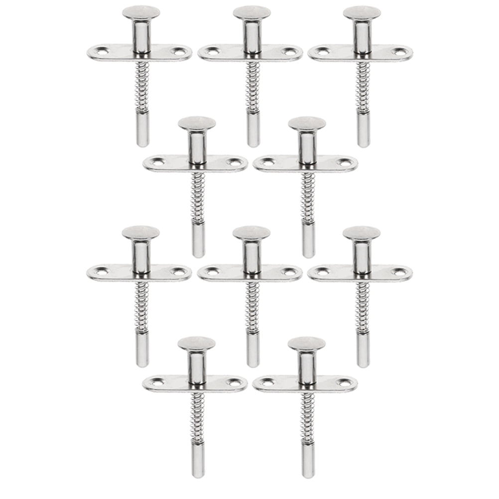 Spring Loaded Latch Plunger Latches Bolt Pin 10 Pcs Door Lock Locks