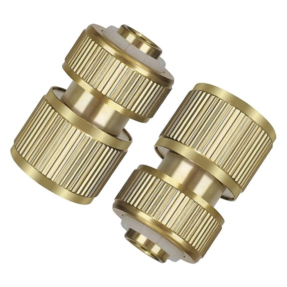 Spring Loaded Mechanism Garden Hose Connectors, Easy Off-And-On Adapter for Quick and Seamless Connections, Universal Fit Ensures Compatibility with Most Garden Hoses