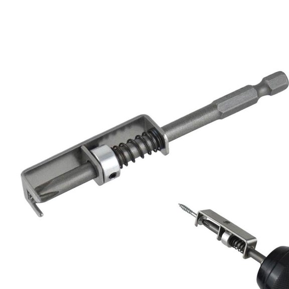 Spring Loaded Screw Holder Bit – Anti Drop Screwdriver Tool for Easy One Hand Use, Universal Design for DIY Repair and Home Projects