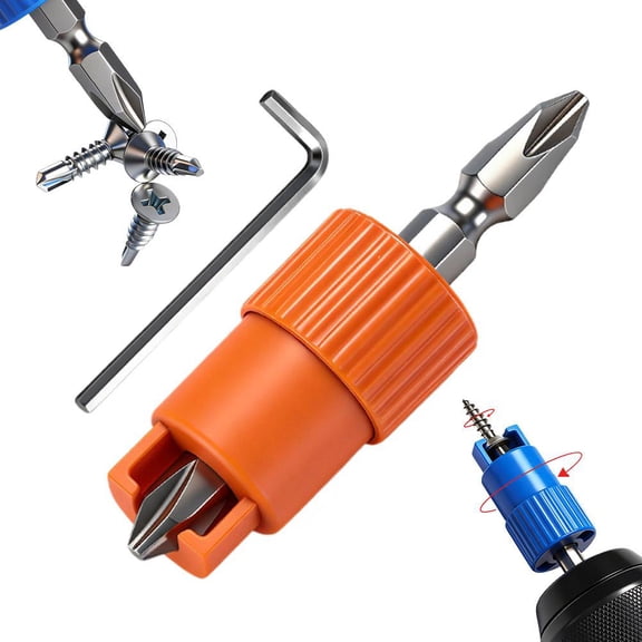 Spring Loaded Screw Holding Screwdriver Bits, Anti-drop Positioning Drill Bits for Secure Fastener Fixing