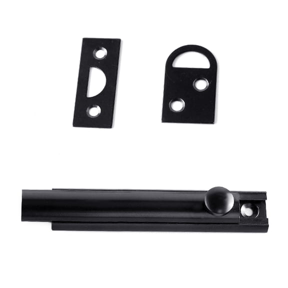 Spring Loaded Sliding Door Latches Metal Mounting Plate 90/180 Degree Adjustable for Bathroom Interior Exterior Doors