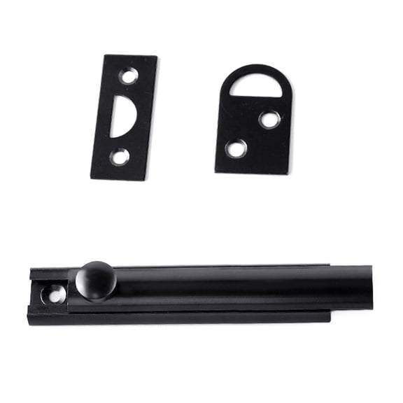 Spring Loaded Sliding Door Latches Metal Mounting Plate 90/180 Degree Adjustable for Bathroom Interior Exterior Doors