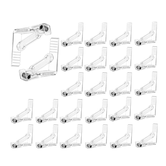 Spring Loaded Tablecloth Clips, Plastic Table Cloth Cover Holder for Home , Clear, 25 Pcs