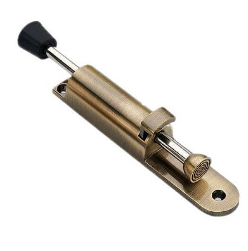 Spring Loaded Telescopic Door Stopper Adjustable Position Zinc Alloy