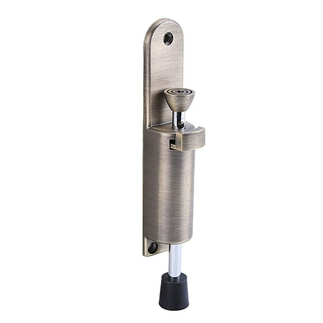 Spring Loaded Telescopic Door Stopper Zinc Alloy Kick Down Door Stop