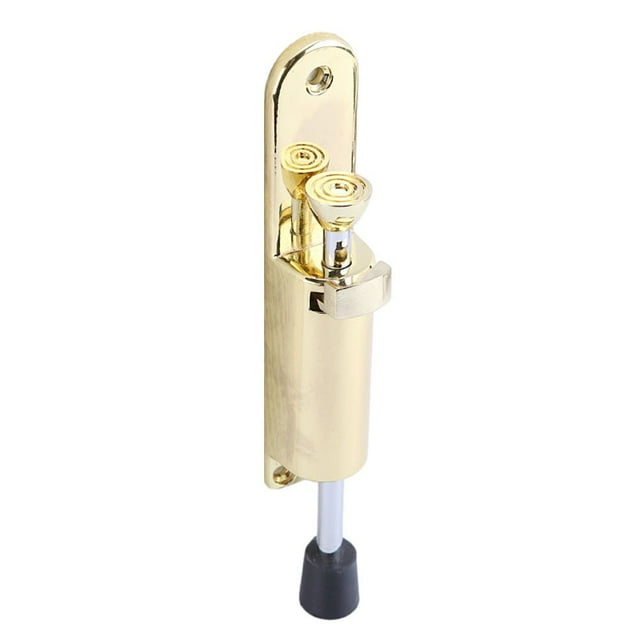 Spring Loaded Telescopic Door Stopper Zinc Alloy Kick Down Door Stop