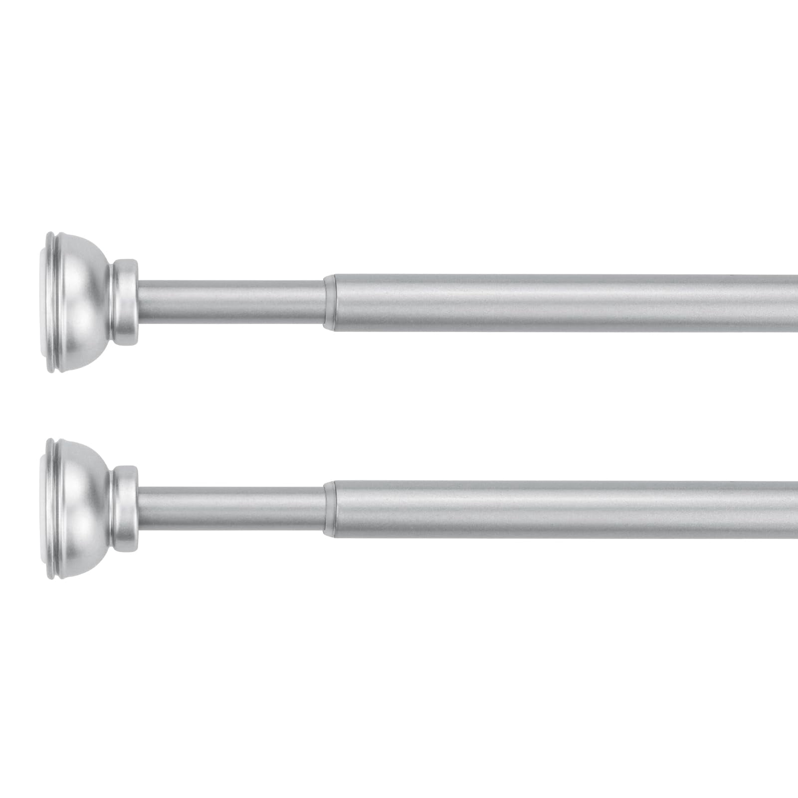 Spring Loaded Curtain Rods For Windows Spring Loaded Tension Rods 2 Pack, 1/2 Inch Diameter Decorative Window ...