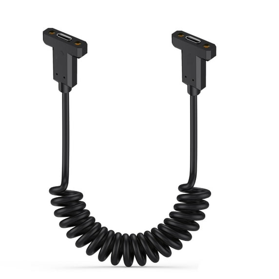 Spring Loaded USB5 Type C Extension Cord 16K Display 240W PD3 1 Charging cord
