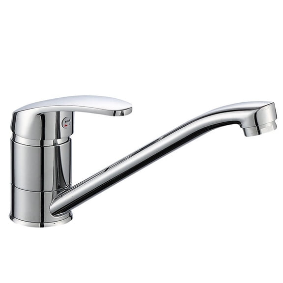 Spring Long Nozzle Kitchen Standing Faucet Modern Polished Chrome Plated Single Handle Swivel Kitchen Tap Bathroom Supply Home Decor