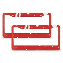 Spring Love Heart License Plate Cover 2 Pieces Wedding Anniversary Decor Gift License Plate Frames Cover Holders for Women 2 Round Holes Quality Aluminum Metal License Plate Frame