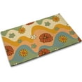 thumbnail image 1 of Spring Mat, 70s Retro Floral Spring Door Mat Indoor,Daisy Flower Doormat Rugs for Spring Front Door Decoration,Resist Dirt, Easy to Clean 17" x 30", 1 of 6