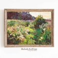 Spring Meadows House Spring Meadow Vintage Landscape Wall Art Print, Country Field ...