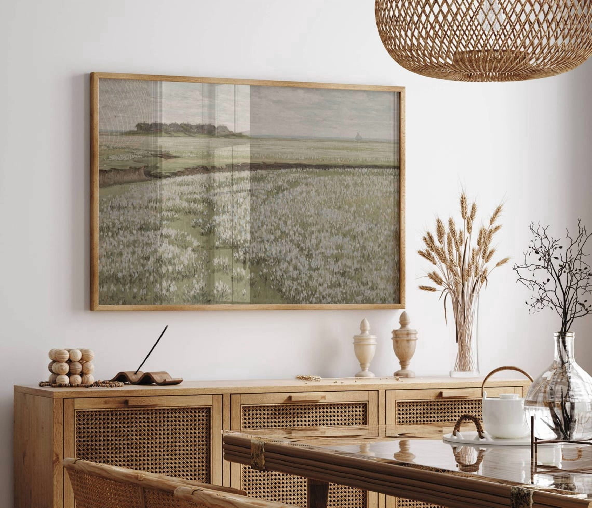 Spring Medoq Spring Meadow Wall Art Print, Wildflower Landscape Decor - Walmart.com