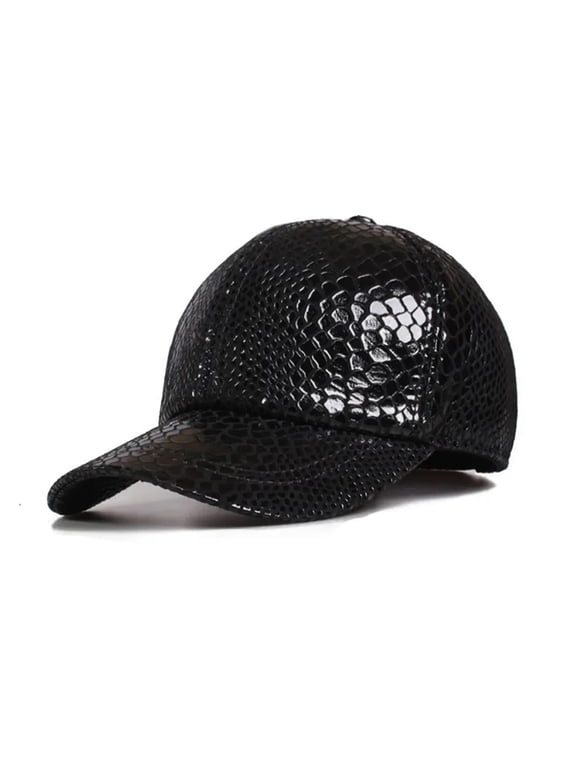 Spring Men's Hats Classic Crocodile Pattern Baseball Real Leather Caps Spring Autumn Adjust Size Visor Cap Male Bone ,Unisex