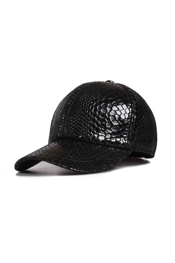 Spring Men's Hats Classic Crocodile Pattern Baseball Real Leather Caps Spring Autumn Adjust Size Visor Cap Male Bone ,Unisex