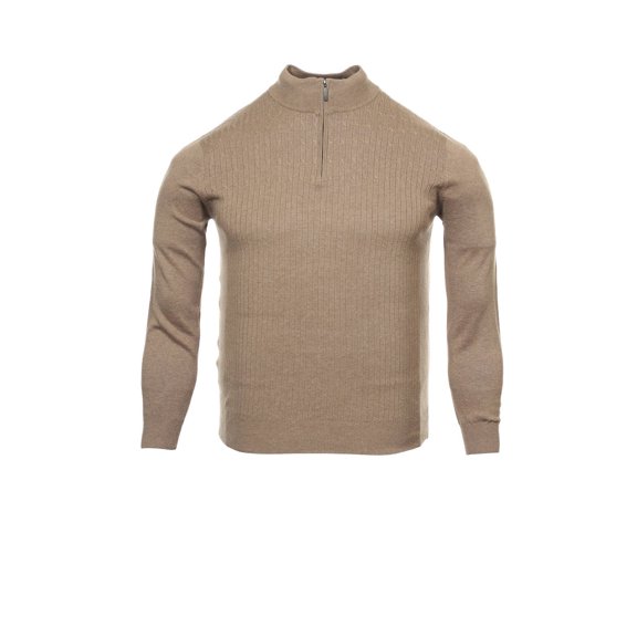 Spring + Mercer Beige Half Zip Sweater, Size 2XLarge