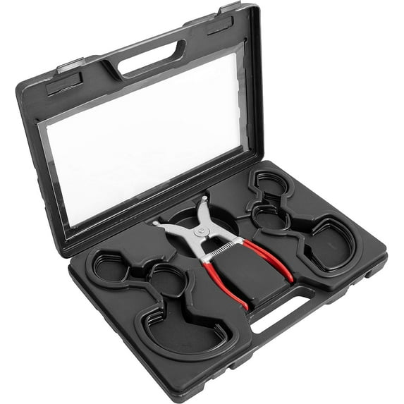 Spring Miter Clamp 25 Piece Set with 24 Assorted Size Spring Clamps and 1 Easy to Load Spring Tensioned Pliers for Woodworking Frames, Moulding & 45 Degree Corner Clamping