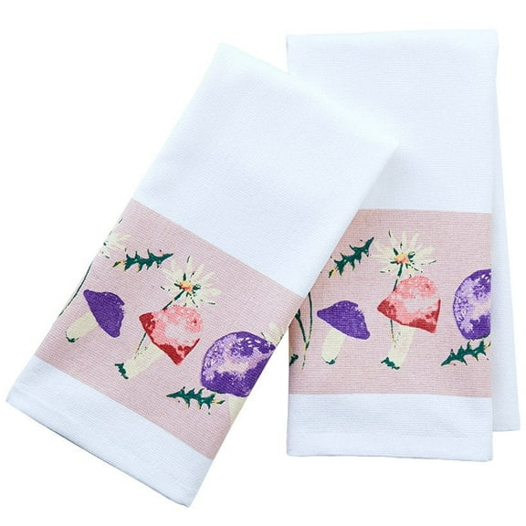 Spring Mushroom Bath Collection - Set of 2 Hand Towels