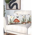 thumbnail image 1 of Spring Mushrooms California King Pillow Case - Microfiber Bed Throw Pillow Covers, Farmhouse Pastoral Botanical Watercolor Decorative Lumbar Pillow Cover with Envelope Closure for Sofa/Travel 20"x40", 1 of 6