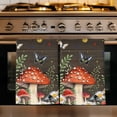thumbnail image 1 of Spring Mushrooms Kitchen Towels Set of 1, Farmhouse Pastoral Botanical Brown Wood Absorbent Dish Towels for Kitchen, Microfiber Hand Towel, Quick Drying Tea Towel for Cleaning Decorative Dishcloths, 1 of 7