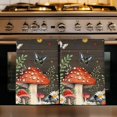 thumbnail image 1 of Spring Mushrooms Kitchen Towels Set of 2, Farmhouse Pastoral Botanical Brown Wood Absorbent Dish Towels for Kitchen, Microfiber Hand Towel, Quick Drying Tea Towel for Cleaning Decorative Dishcloths, 1 of 7