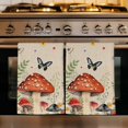 thumbnail image 1 of Spring Mushrooms Kitchen Towels Set of 4, Farmhouse Pastoral Botanical Rustic Absorbent Dish Towels for Kitchen, Microfiber Hand Towel, Quick Drying Tea Towel for Cleaning Decorative Dishcloths, 1 of 7