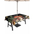 thumbnail image 1 of Spring Mushrooms Outdoor Tablecloth - 60x84 Inch Rectangle Dining Table Cover, Farmhouse Pastoral Botanical Stars Rustic Waterproof Outdoor Table Cloth with Umbrella Hole & Zipper for Picnic/Patio, 1 of 7