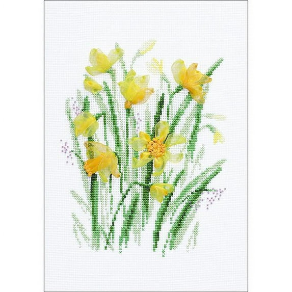 Spring Narcissus Counted Cross Stitch Kit