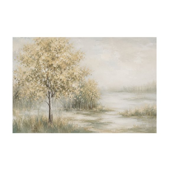 Spring Nature Landscape Tree Plants Abstract Canvas Wall Art for Bedroom Living Room Kitchen Office Home 12*18in