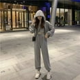 thumbnail image 1 of Spring New Collection Women'S Three-Piece Casual Set With Long Sleeve Hooded Jacket And Pants For Wholesale, 1 of 8