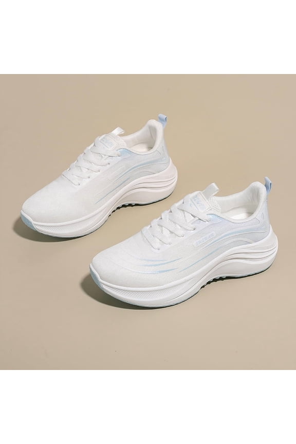 Spring New Korean Style Breathable Women Shoes Ins Student Casual Shoes Women Thick Sole Running Shoes, Sneakers