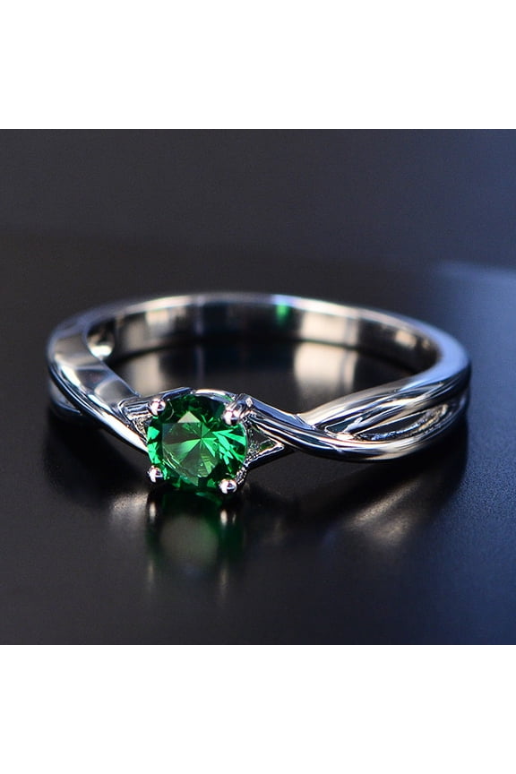 Spring New Rattan Hollow Ring With Color Diamond Accents Simple Fashion Jewelry For Everyday Wear Elegant Look