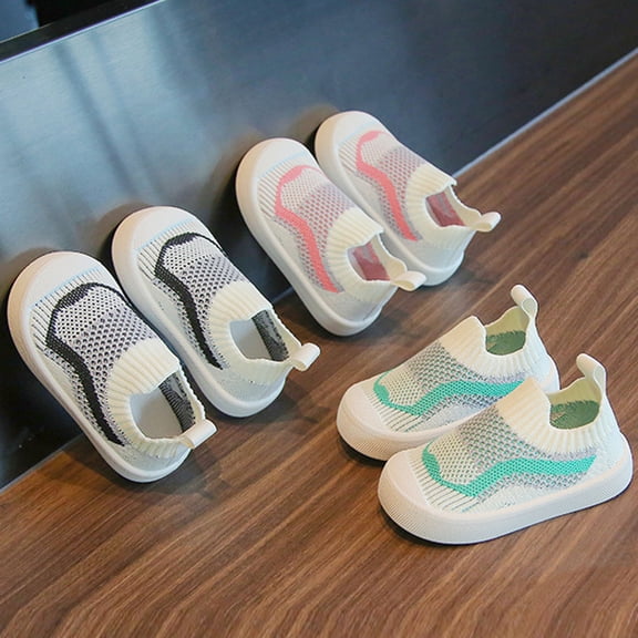 Spring New Soft Soled Single Shoes Baby Walking Shoes Bow Mesh Princess Small Solid Shoes Pink qILAKOG Size 6