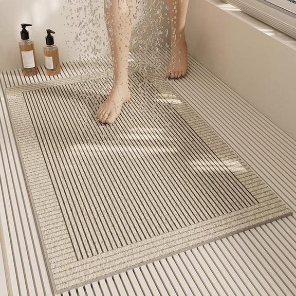 Spring Non-Slip Loofah Shower Mat Bath Mat Non Slip: for Quick-Dry, Easy-Clean,Comfort!