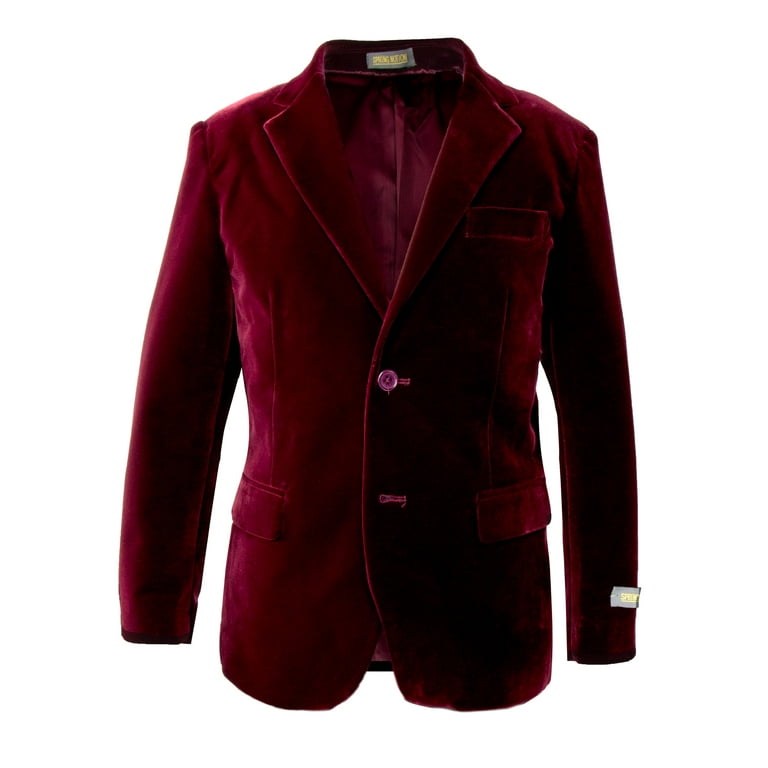 Spring Notion Big Boy s Velvet Blazer
