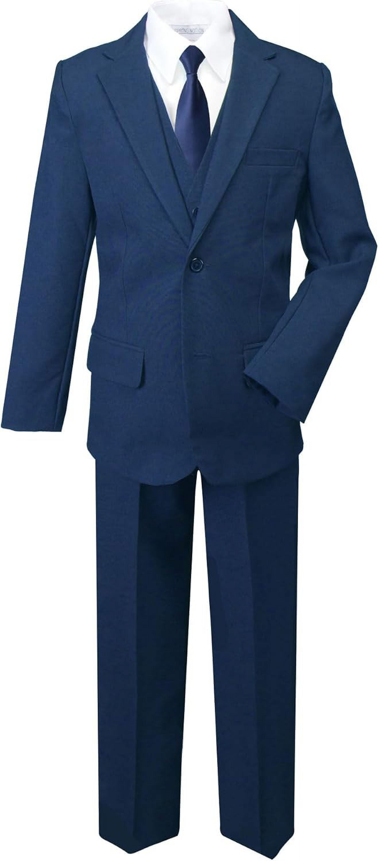 Spring Notion Big Boys' Modern Fit Dress Suit Set - Walmart