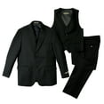 thumbnail image 1 of Spring Notion Big Boys' Two-Button Suit Set 2T 3-Piece Black, 1 of 7