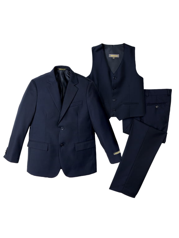 Big Boys' Two-Button Suit Set 2T 3-Piece Navy