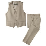Spring Notion Big Boys' Two Button Suit, Tan