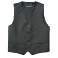thumbnail image 1 of Spring Notion Big Boys' Two Button Suit Vest, Charcoal-B, 1 of 3