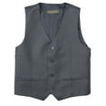 thumbnail image 1 of Spring Notion Big Boys' Two Button Suit Vest, Charcoal, 1 of 3