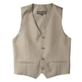 thumbnail image 1 of Spring Notion Big Boys' Two Button Suit Vest, Tan, 1 of 3