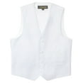 thumbnail image 1 of Spring Notion Big Boys' Two Button Suit Vest, White, 1 of 3