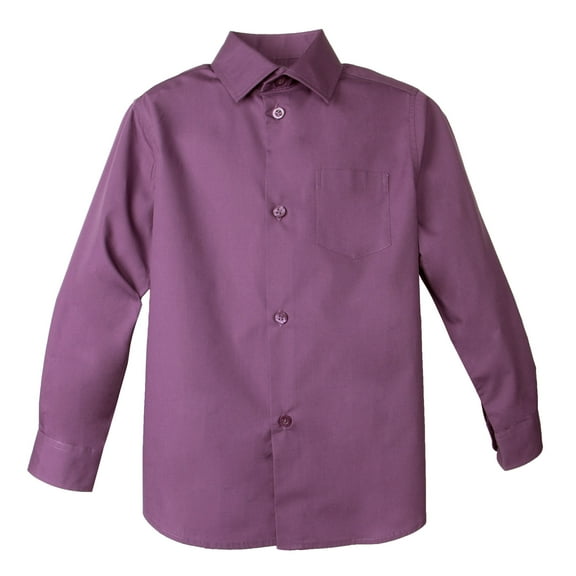 Spring Notion Boy's Cotton Blend Long Sleeve Dress Shirt