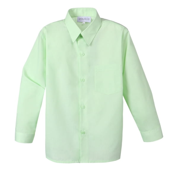 Spring Notion Boy's Cotton Blend Long Sleeve Dress Shirt