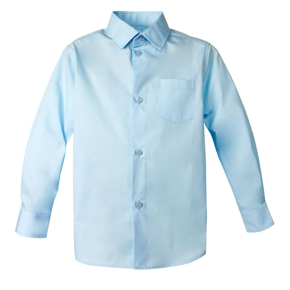 Spring Notion Boy's Cotton Blend Long Sleeve Dress Shirt