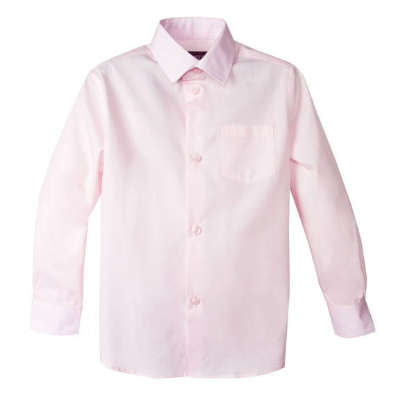 Spring Notion Boy's Cotton Blend Long Sleeve Dress Shirt