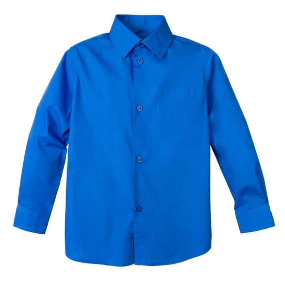Spring Notion Boy's Cotton Blend Long Sleeve Dress Shirt